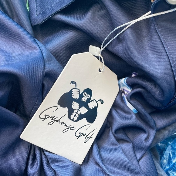 Gashouse Golf Transfusion Illusion Mixed Drinks Golf Polo Shirt Small Alcohol - Picture 7 of 7